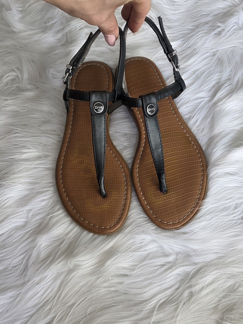 Circus By Sam Edelman Black Woman Sandals Size 7
